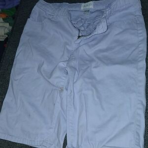 The Children's Place Pale Blue Teens Flat Front Shorts